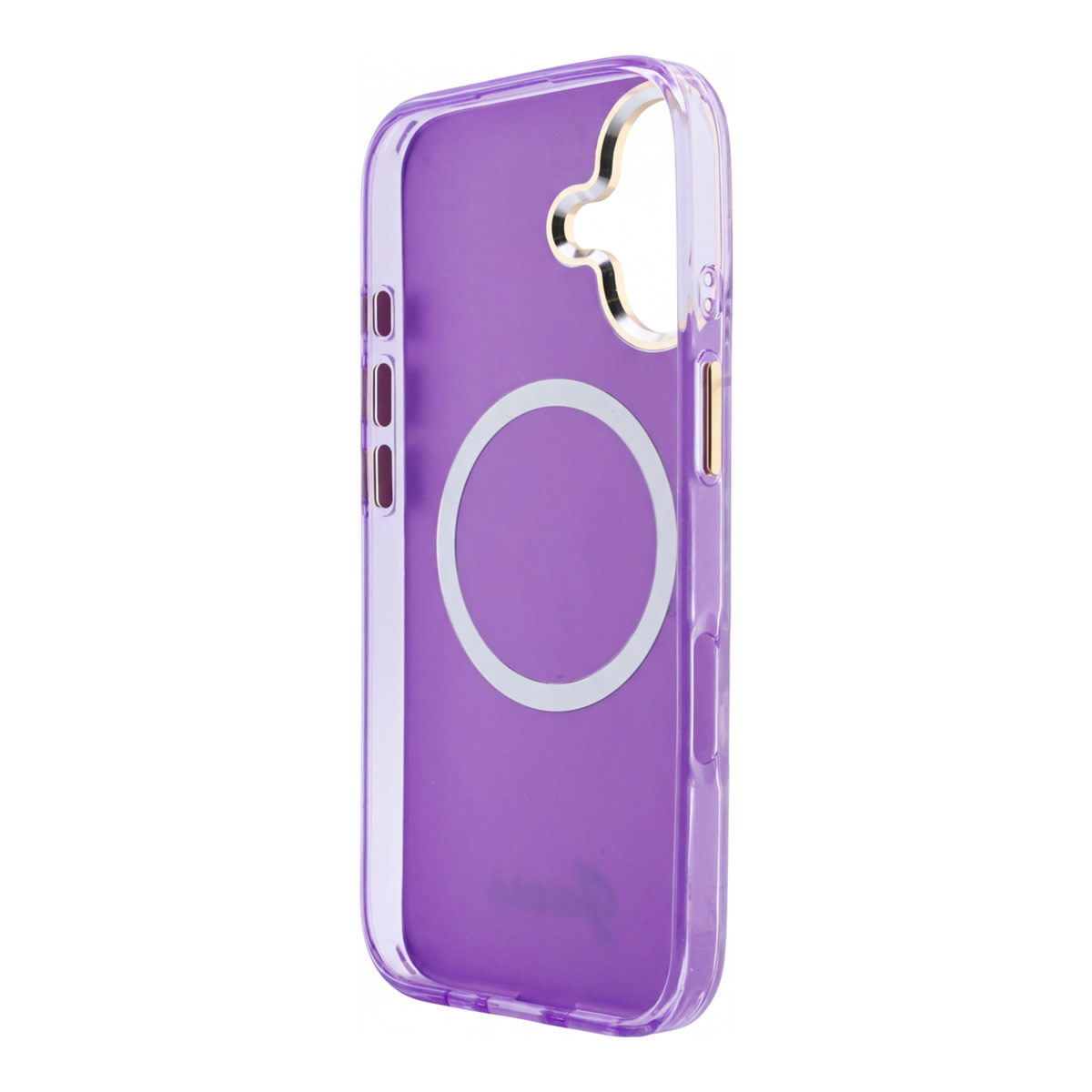 GUESS iPhone 17 hoesje - HC Magsafe IML Shell Script Metal - Paars - detail 6