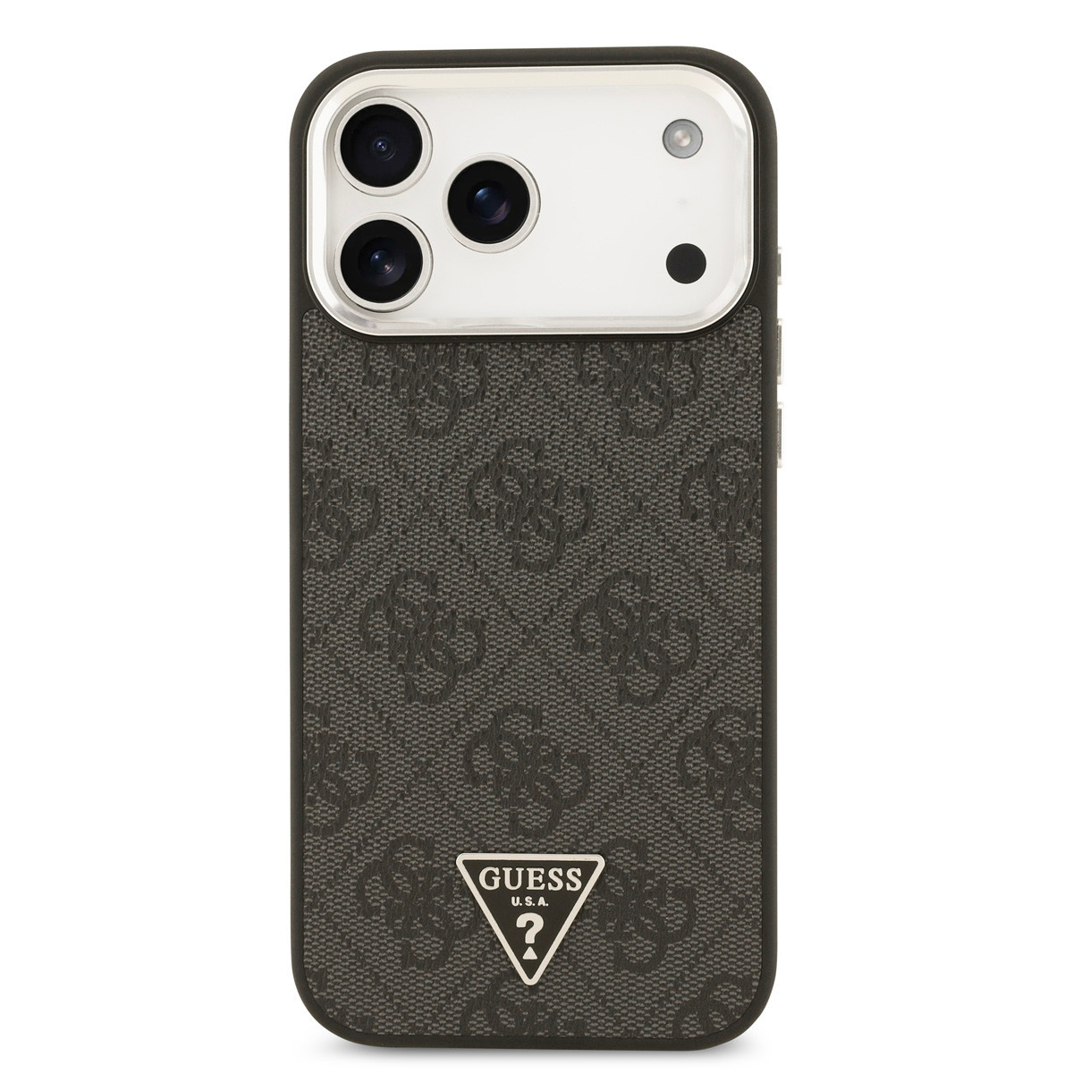 GUESS iPhone 17 Pro Max hoesje - HC Magsafe 4G PU With Triangle Logo SL - Zwart - detail 2