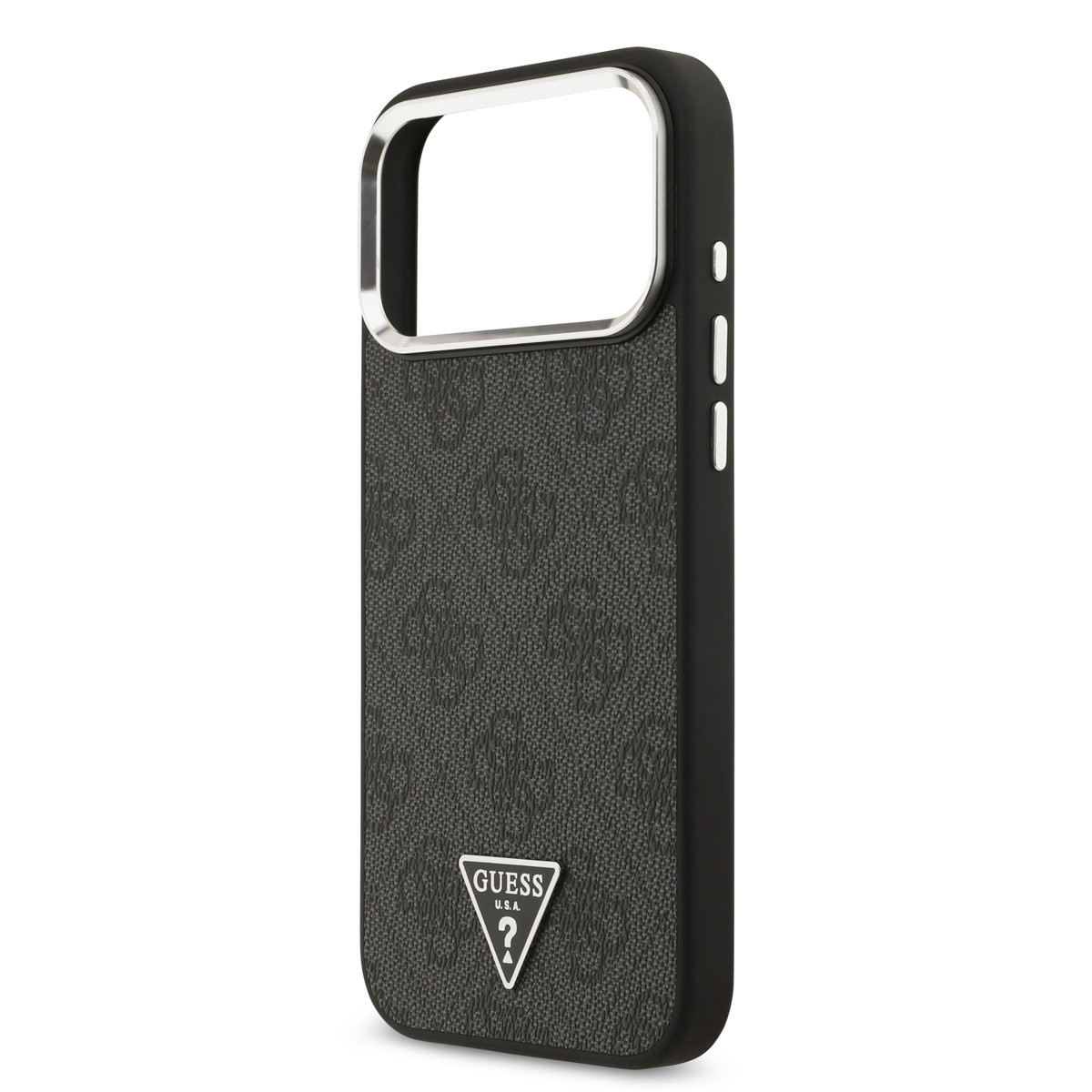 GUESS iPhone 17 Pro Max hoesje - HC Magsafe 4G PU With Triangle Logo SL - Zwart - detail 6