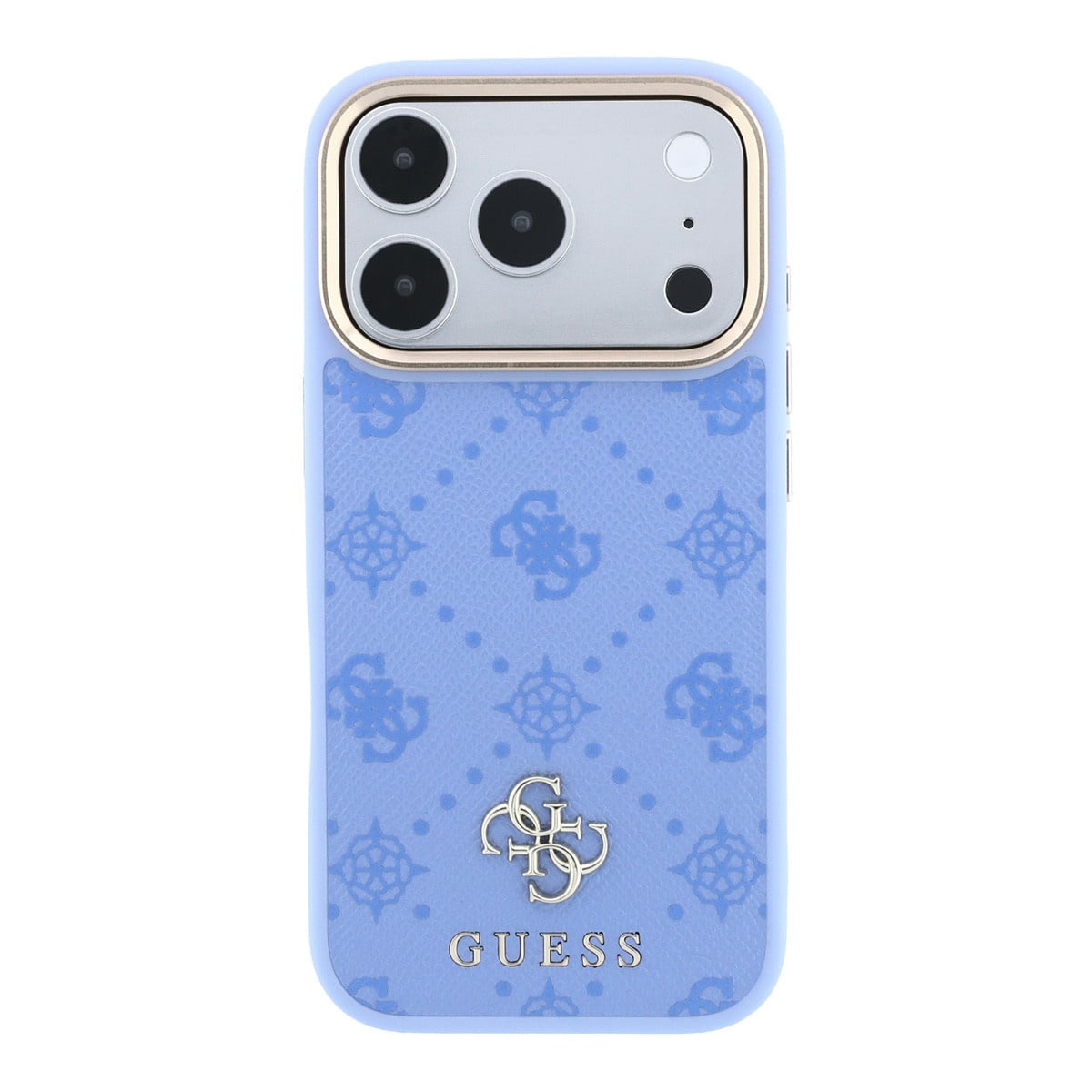 GUESS iPhone 18 Pro Case hard shell - MagSafe - Peony - HS - 4G - small logo Lichtblauw - detail 2