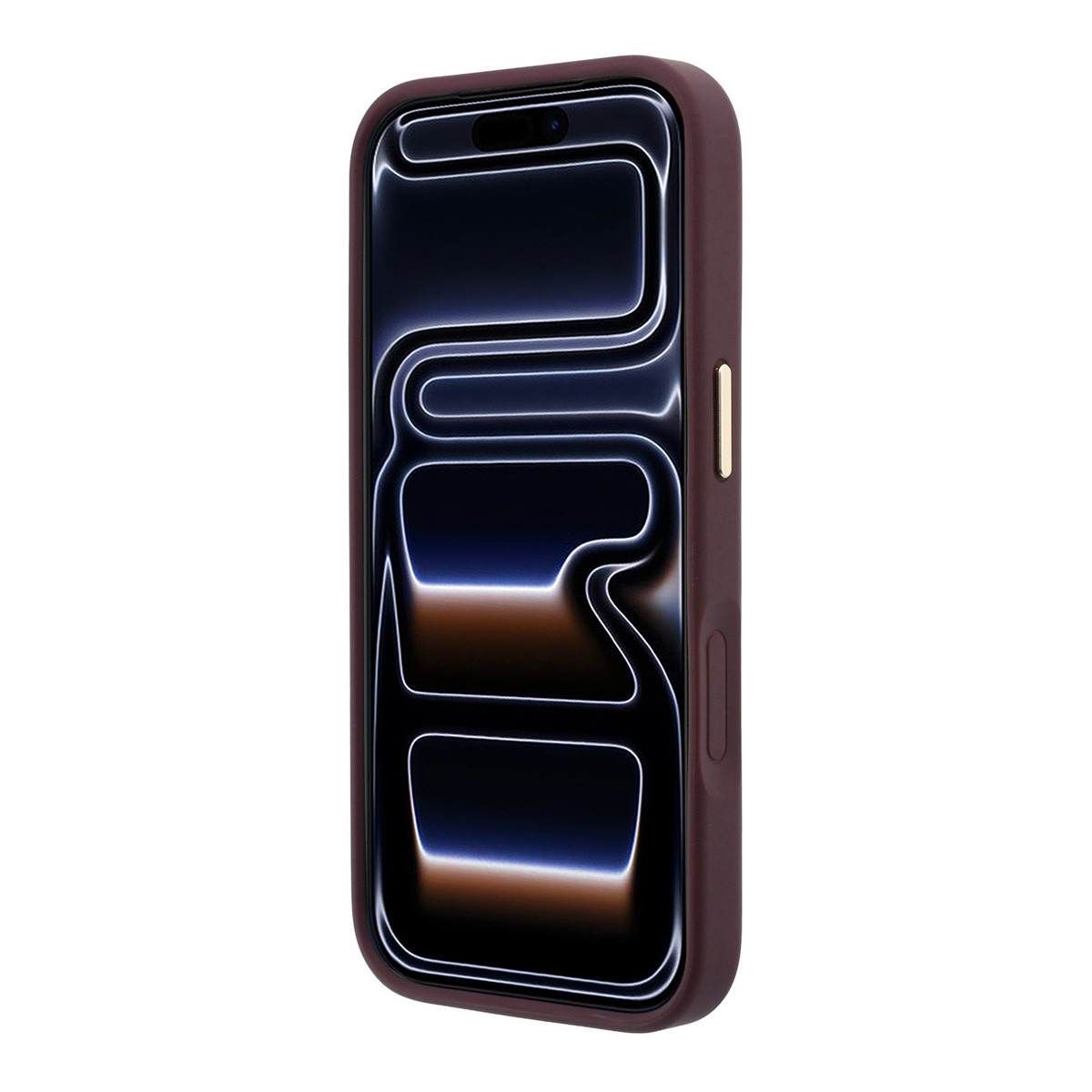 GUESS iPhone 18 Pro Case hard shell - MagSafe - 360-degree ring stand - grained PU - classic logo Bordeauxrood - detail 4