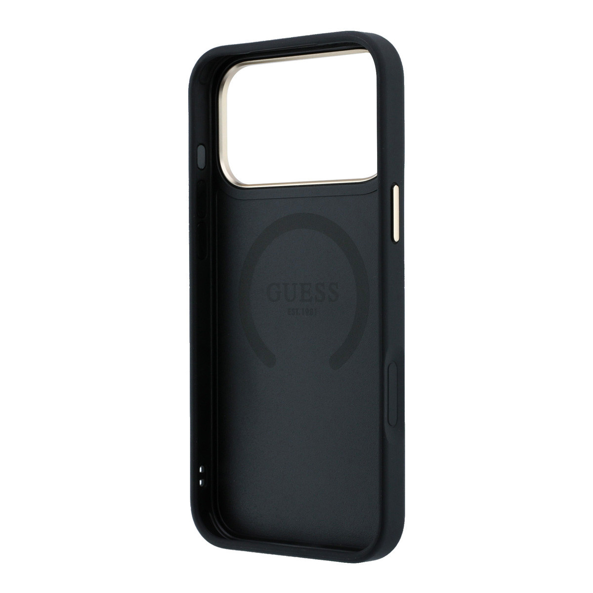 GUESS iPhone 18 Pro Max hoesje - HC Magsafe Peony HS 4G Small Logo - Zwart - detail 6