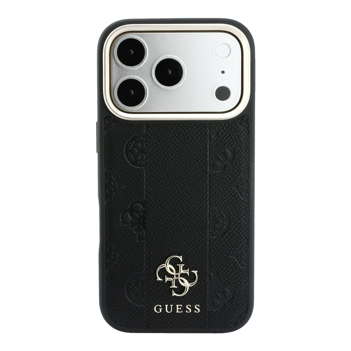 GUESS iPhone 18 Pro Max hoesje - HC Magsafe PU Stripe HS Peony 4G Logo - Zwart - detail 2