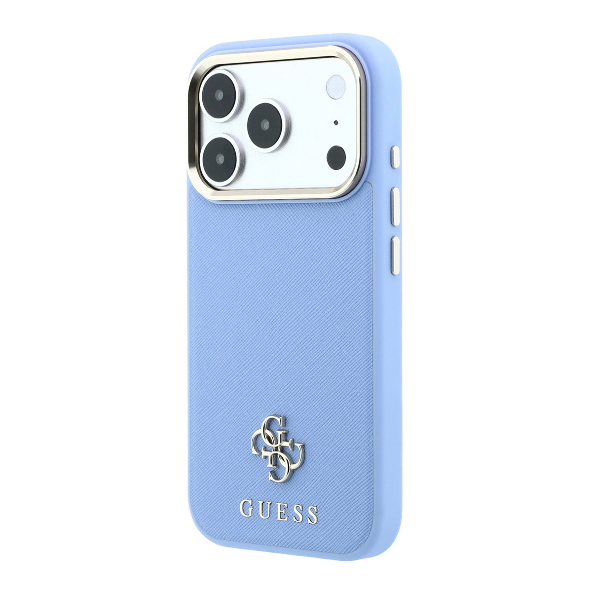 GUESS iPhone 18 Pro Max Case hard shell - MagSafe - Saffiano - small 4G - Classic Lichtblauw - detail 1