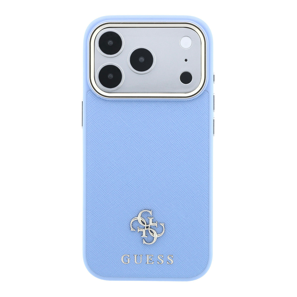 GUESS iPhone 18 Pro Max Case hard shell - MagSafe - Saffiano - small 4G - Classic Lichtblauw - detail 2