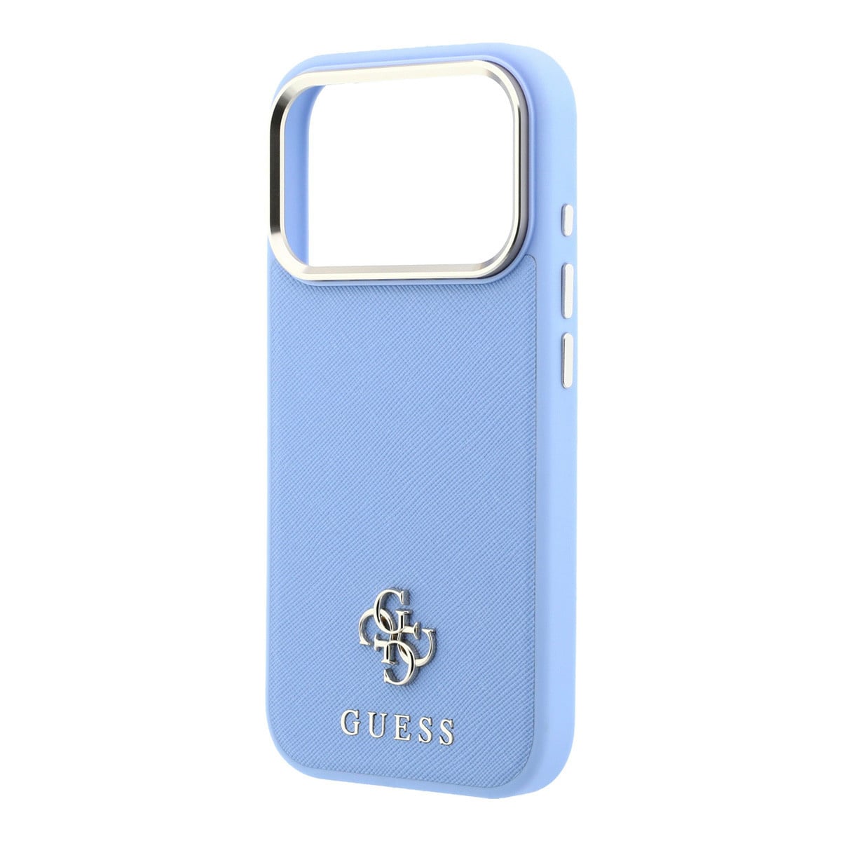 GUESS iPhone 18 Pro Max Case hard shell - MagSafe - Saffiano - small 4G - Classic Lichtblauw - detail 3