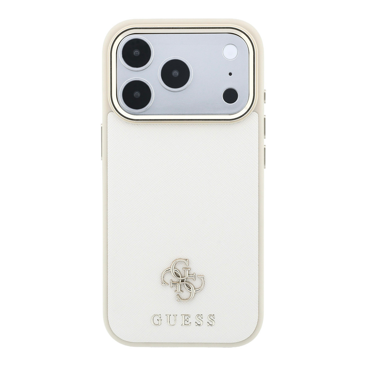 GUESS iPhone 18 Pro Max hoesje - HC Magsafe Saffiano Small 4G And Classic - Beige - detail 2