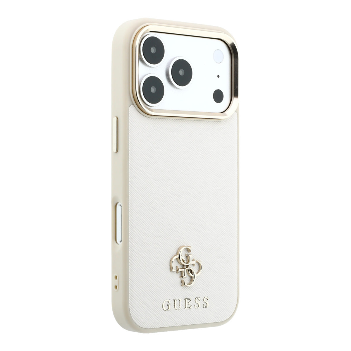 GUESS iPhone 18 Pro Max hoesje - HC Magsafe Saffiano Small 4G And Classic - Beige - detail 3