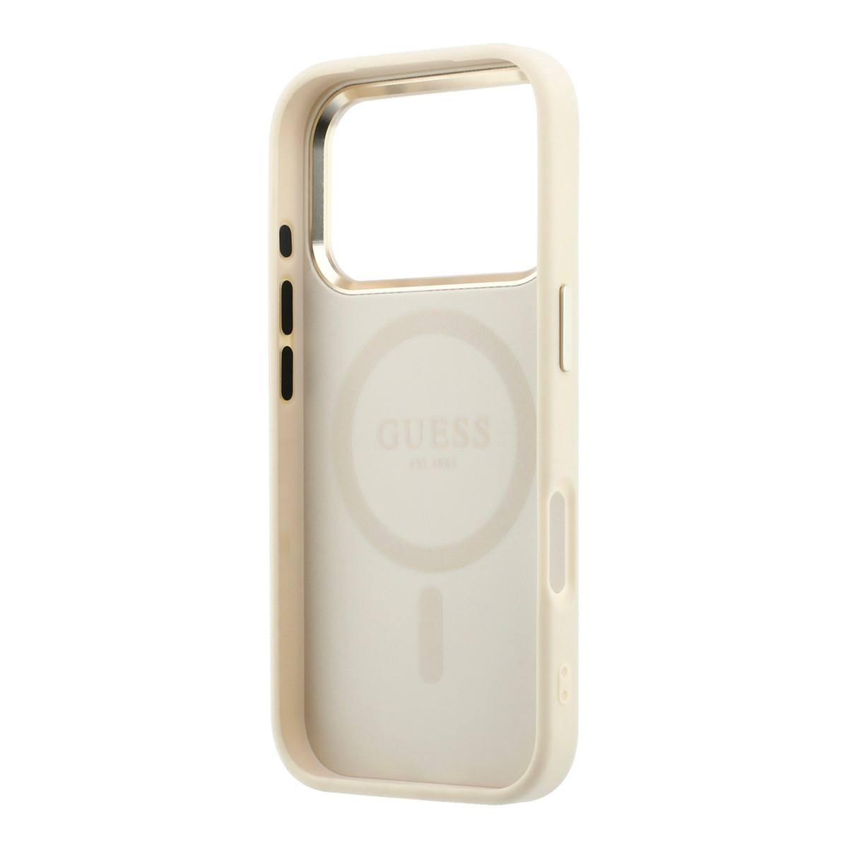 GUESS iPhone 18 Pro Max hoesje - HC Magsafe Saffiano Small 4G And Classic - Beige - detail 6