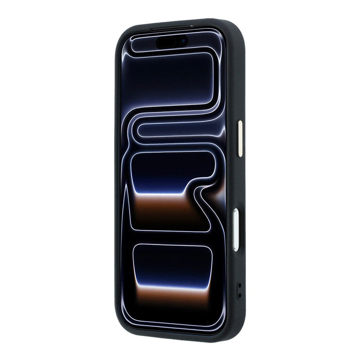 GUESS iPhone 18 Pro Max Case hard shell - MagSafe - Saffiano - small 4G - Classic Zwart - detail 3