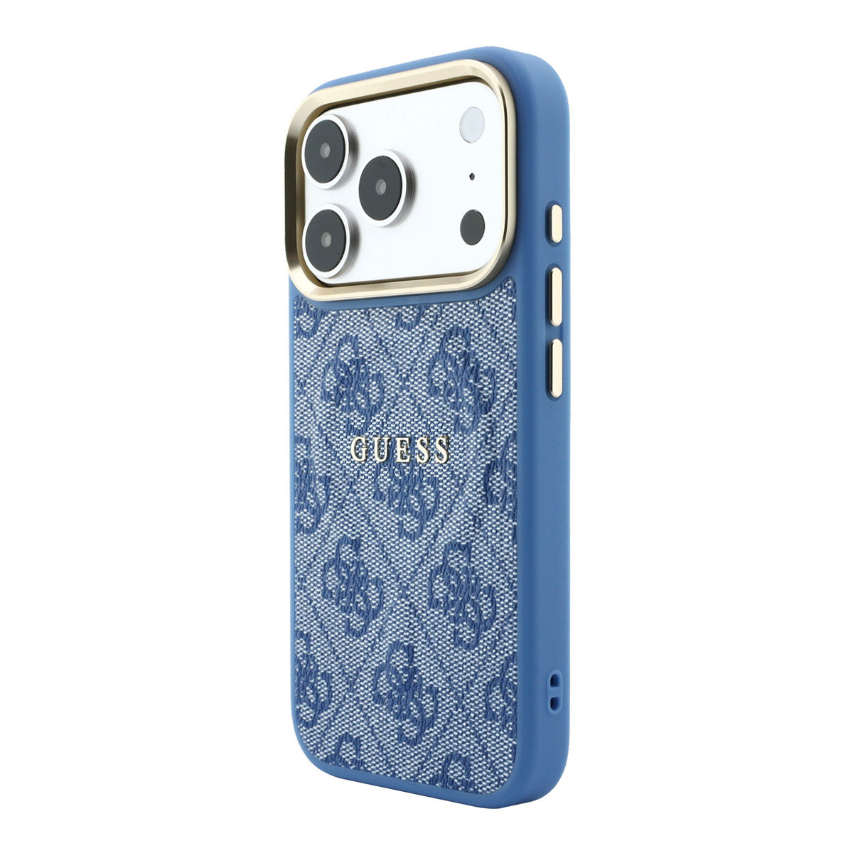 GUESS iPhone 18 Pro Max hoesje - HC Magsafe EMBossed 4G PU With Classic - Blauw - detail 1