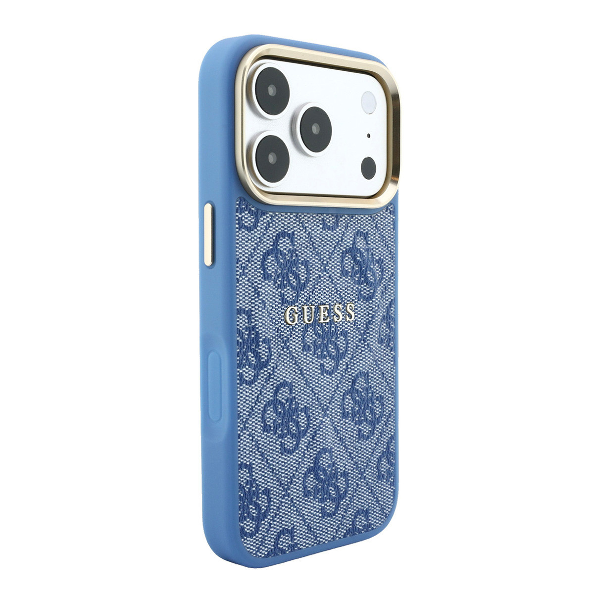 GUESS iPhone 18 Pro Max hoesje - HC Magsafe EMBossed 4G PU With Classic - Blauw - detail 3