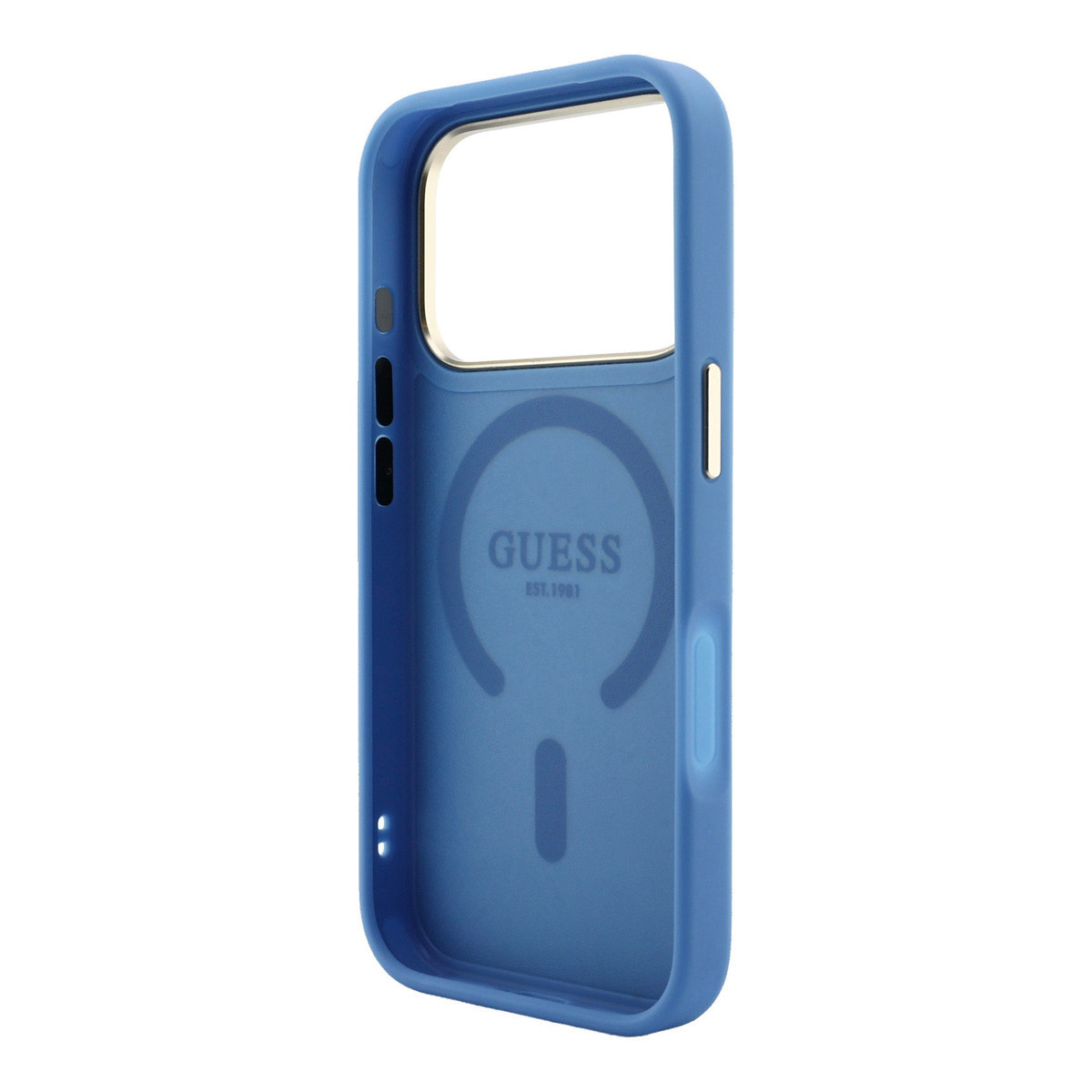 GUESS iPhone 18 Pro Max hoesje - HC Magsafe EMBossed 4G PU With Classic - Blauw - detail 6