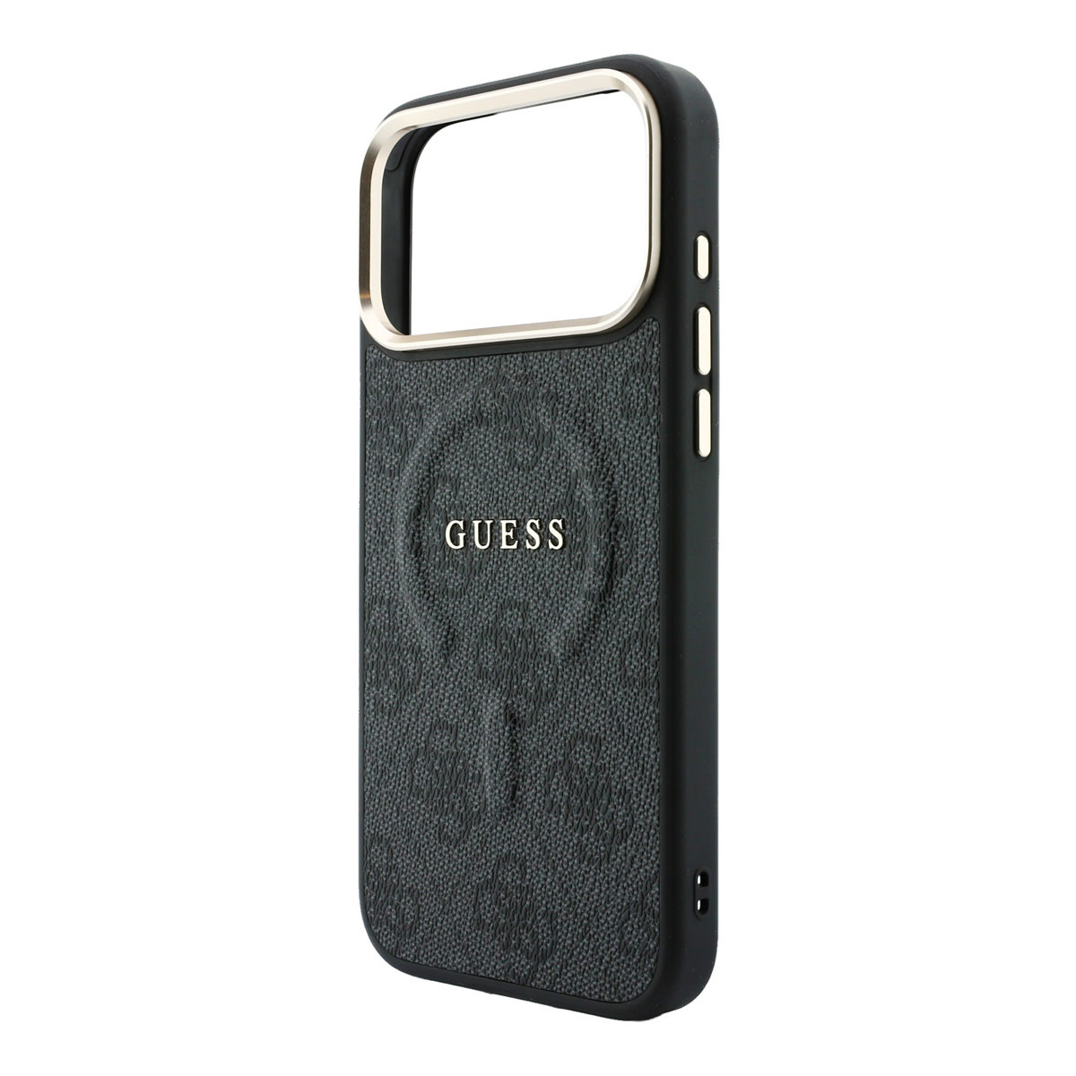 GUESS iPhone 18 Pro Max hoesje - HC Magsafe EMBossed 4G PU With Classic - Zwart - detail 5