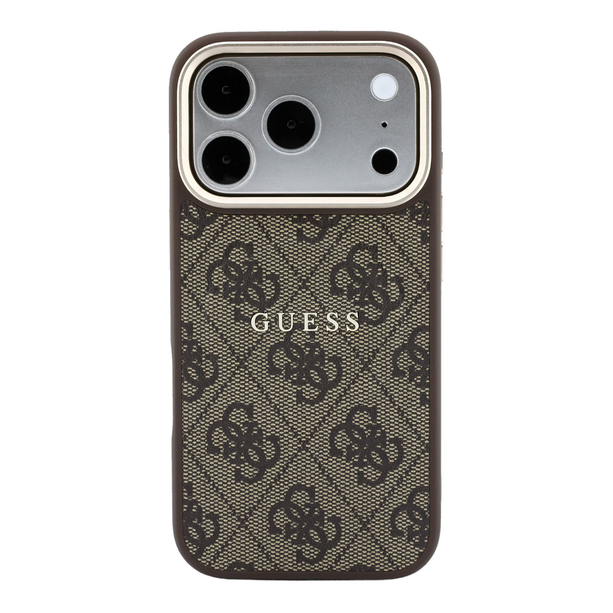 GUESS iPhone 18 Pro Max hoesje - HC Magsafe EMBossed 4G PU With Classic - Bruin - detail 2