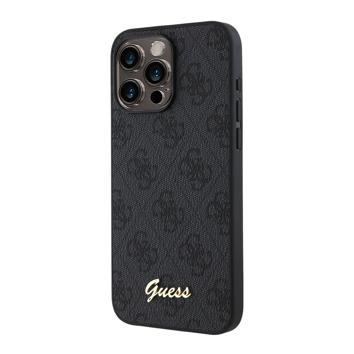 GUESS iPhone 15 Pro Max hoesje - HC O PU 4G Script Logo - Zwart - detail 1