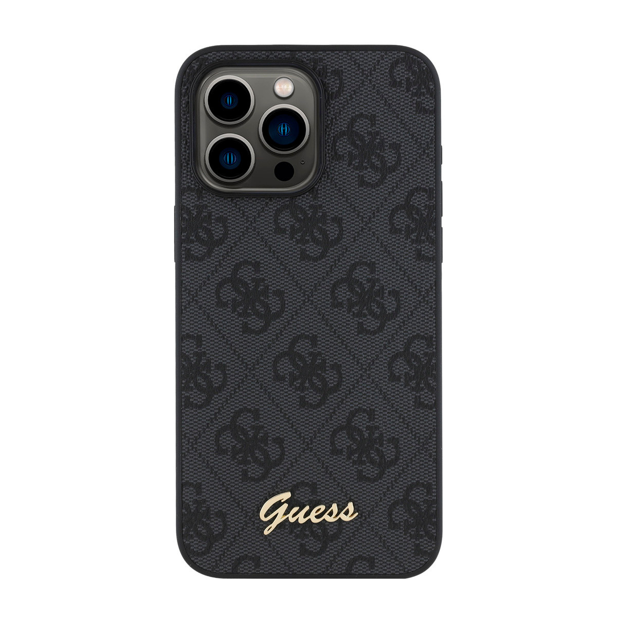 GUESS iPhone 15 Pro Max hoesje - HC O PU 4G Script Logo - Zwart - detail 2