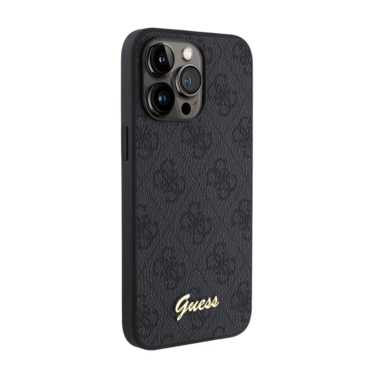 GUESS iPhone 15 Pro Max hoesje - HC O PU 4G Script Logo - Zwart - detail 3
