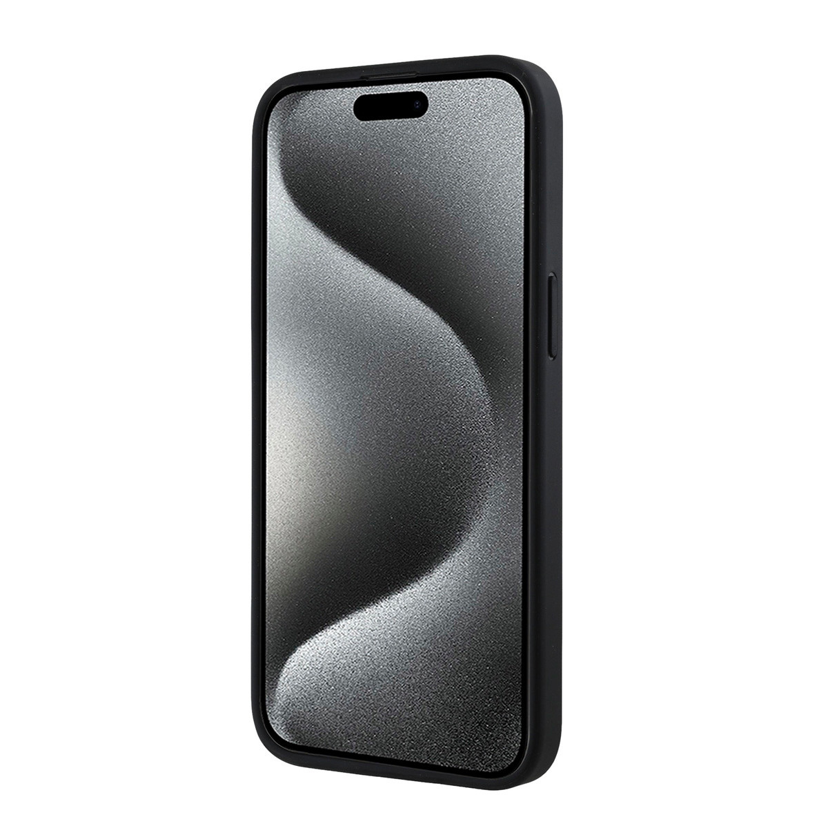 GUESS iPhone 15 Pro Max hoesje - HC O PU 4G Script Logo - Zwart - detail 4
