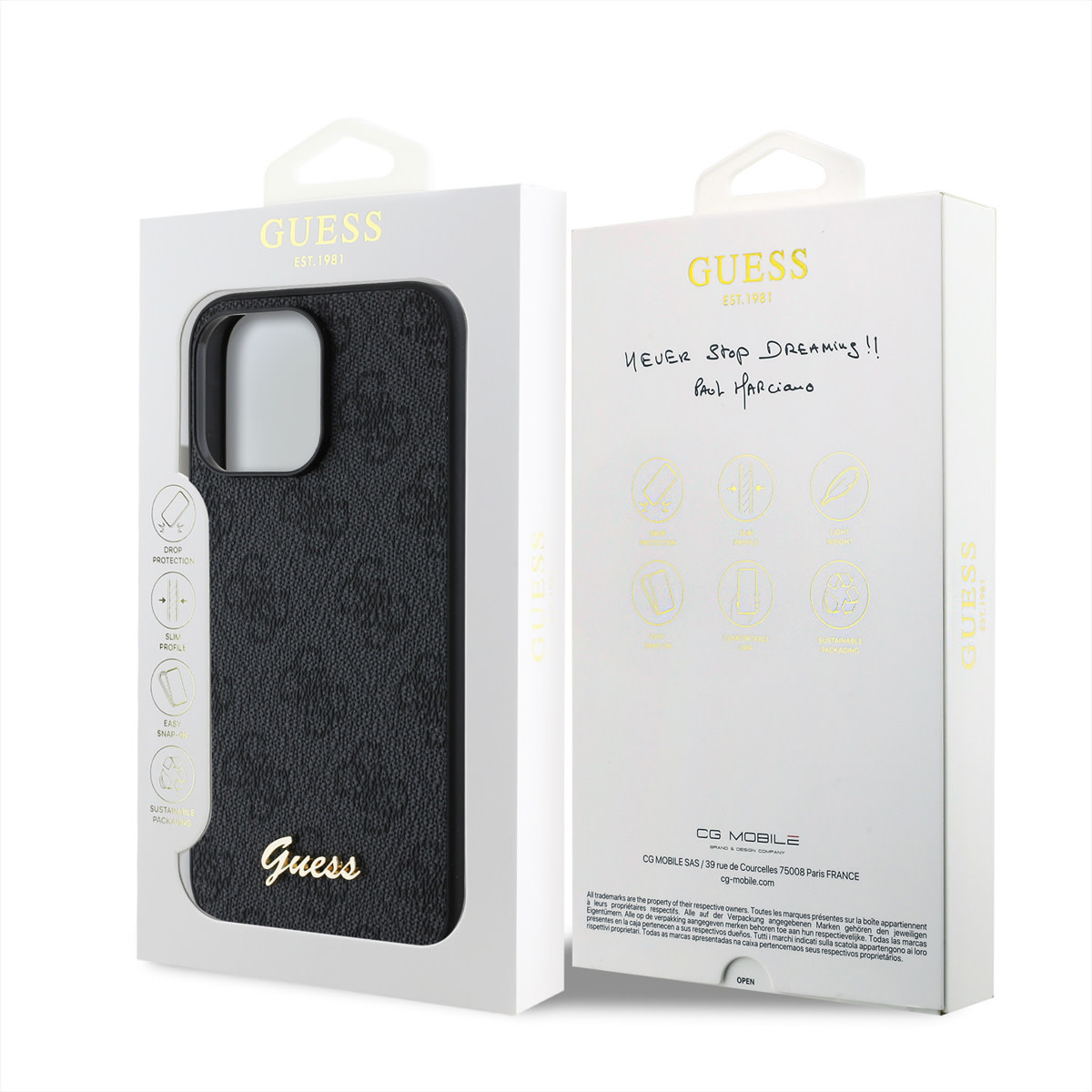 GUESS iPhone 15 Pro Max hoesje - HC O PU 4G Script Logo - Zwart - detail 7