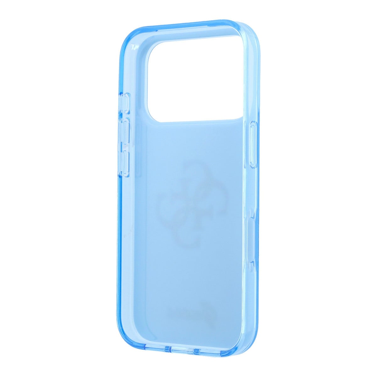 GUESS iPhone 18 Pro Case - IML - 4G - hard shell - script metal logo - Lichtblauw - detail 6