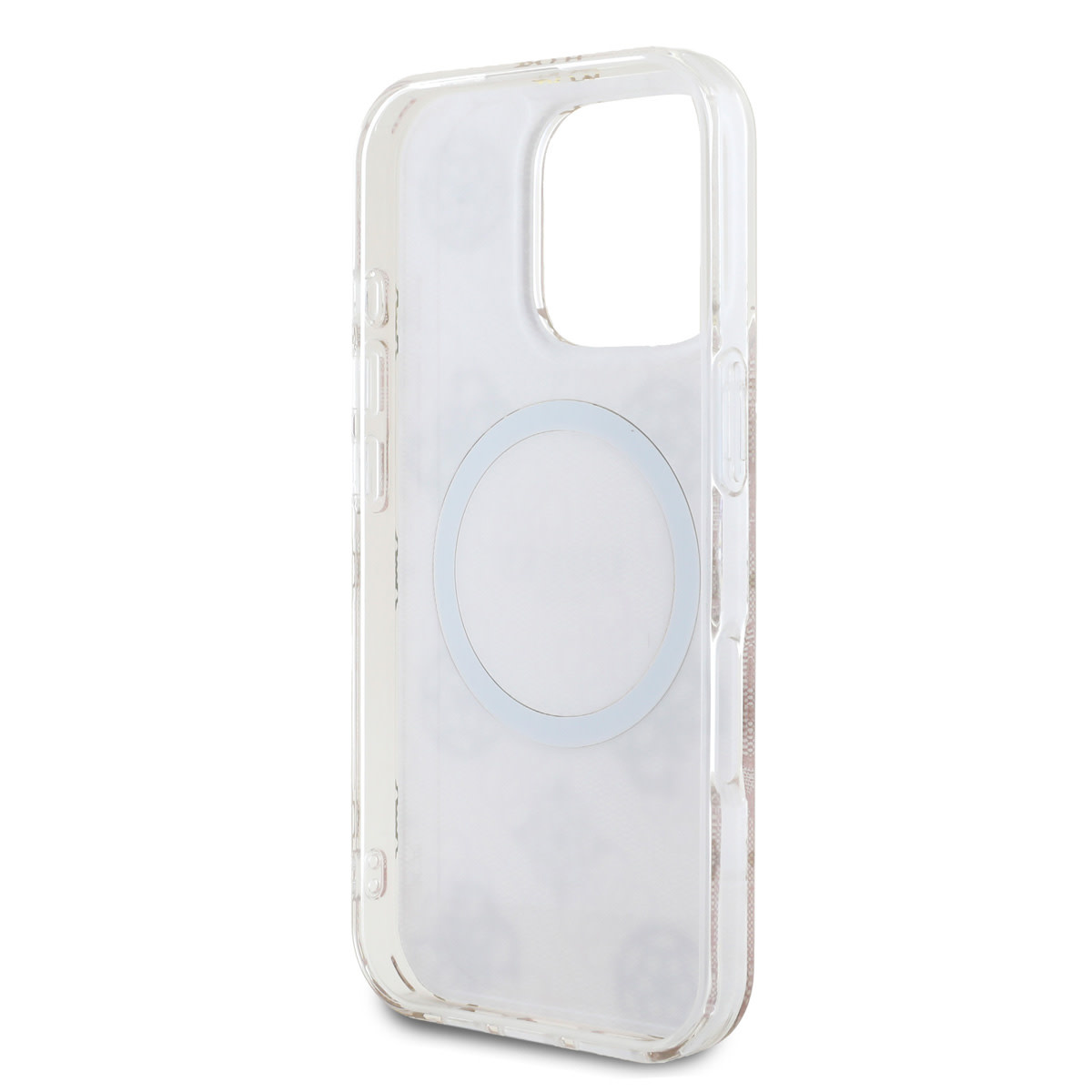GUESS iPhone 16 Pro Max hoesje - Magsafe IML - 4G Peony - Roze - detail 5