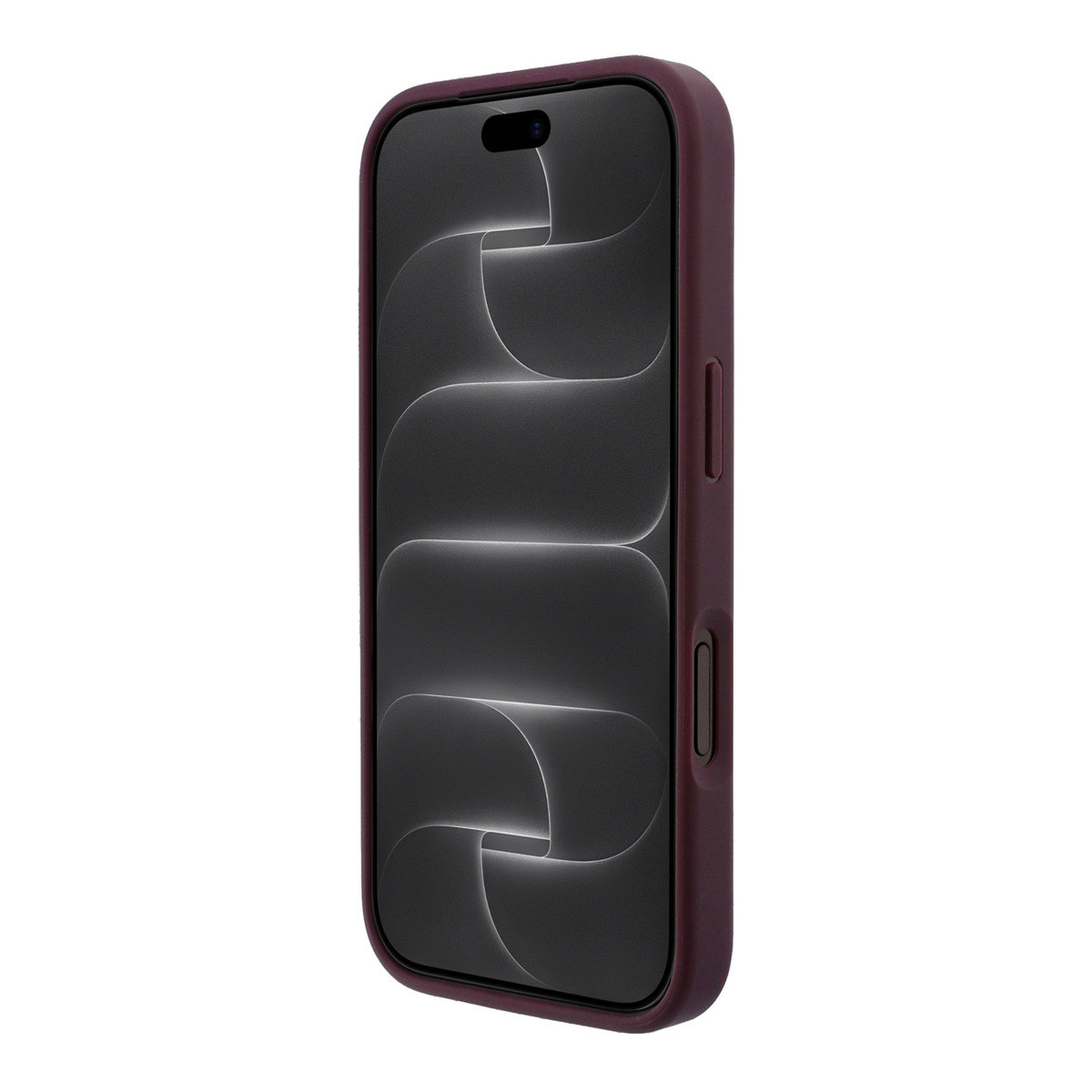 GUESS iPhone 18 Pro Max / iPhone 17 Pro Max hoesje MagSafe - grained PU - hard shell - ring stand - classic logo Bordeauxrood - detail 2
