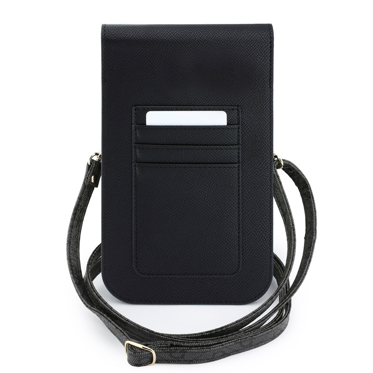 GUESS telefoontas - Phone Pouch Grained PU With4G & Classic Logos - Zwart - detail 1
