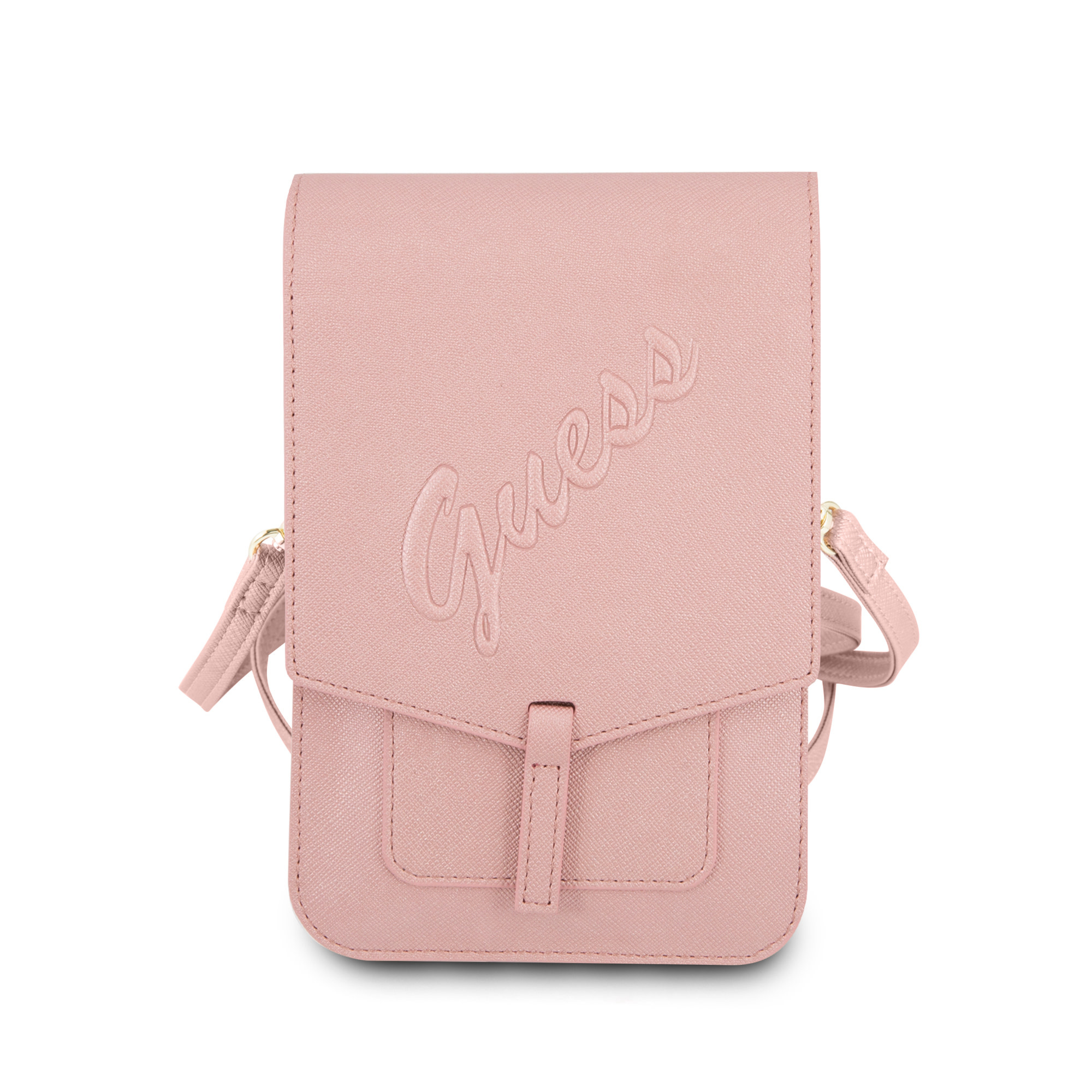 GUESS 7 inch Telefoontas - telefoontas - Saffiano Leather - Roze - detail 1