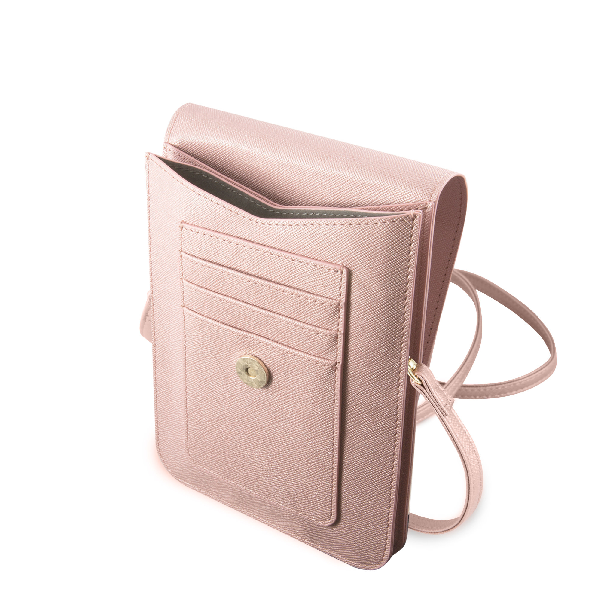GUESS 7 inch Telefoontas - telefoontas - Saffiano Leather - Roze - detail 3