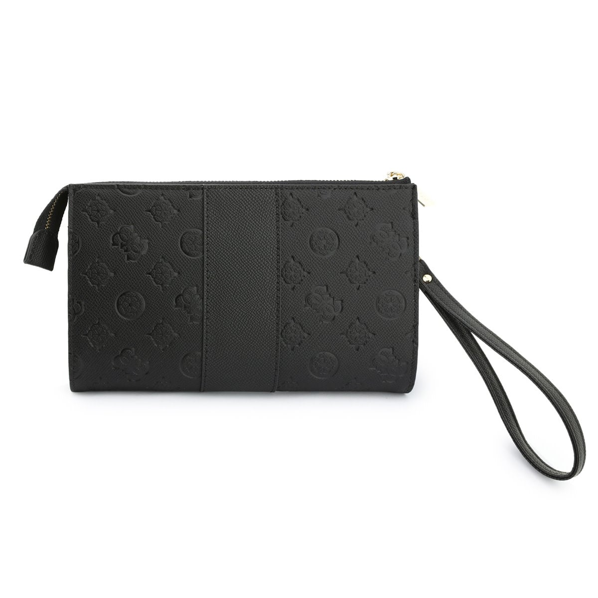 GUESS Phone pouch Peony - PU - 4G logo - classic logo - stripe pattern Zwart - detail 5