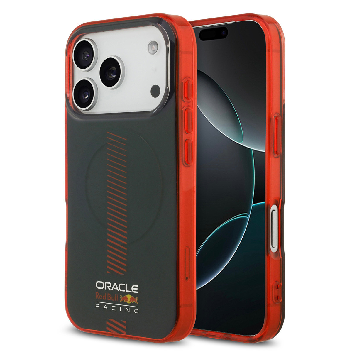 Red Bull Racing iPhone 17 Pro hoesje - Magsafe - Double Layer - Powerbar - Donkerblauw - productfoto