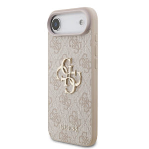 GUESS iPhone 17 Air hoesje - 4G - Big Metal Logo - Roze - productfoto