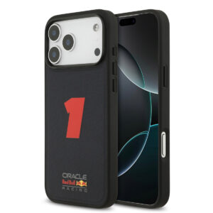 Red Bull Racing iPhone 17 Pro Max hoesje - Magsafe - Meshed - 3D Rubber Number 1 - Donkerblauw - productfoto