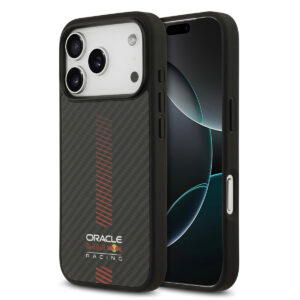 Red Bull Racing iPhone 17 Pro hoesje - Magsafe - Kevlar - Powerbar - Zwart - productfoto