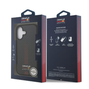 Red Bull Racing iPhone 17 hoesje - Magsafe - Kevlar - Powerbar - Zwart - productfoto