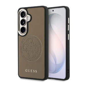 GUESS Galaxy S26 hoesje - MagSafe - 4G Perforated Logo - Bruin - productfoto