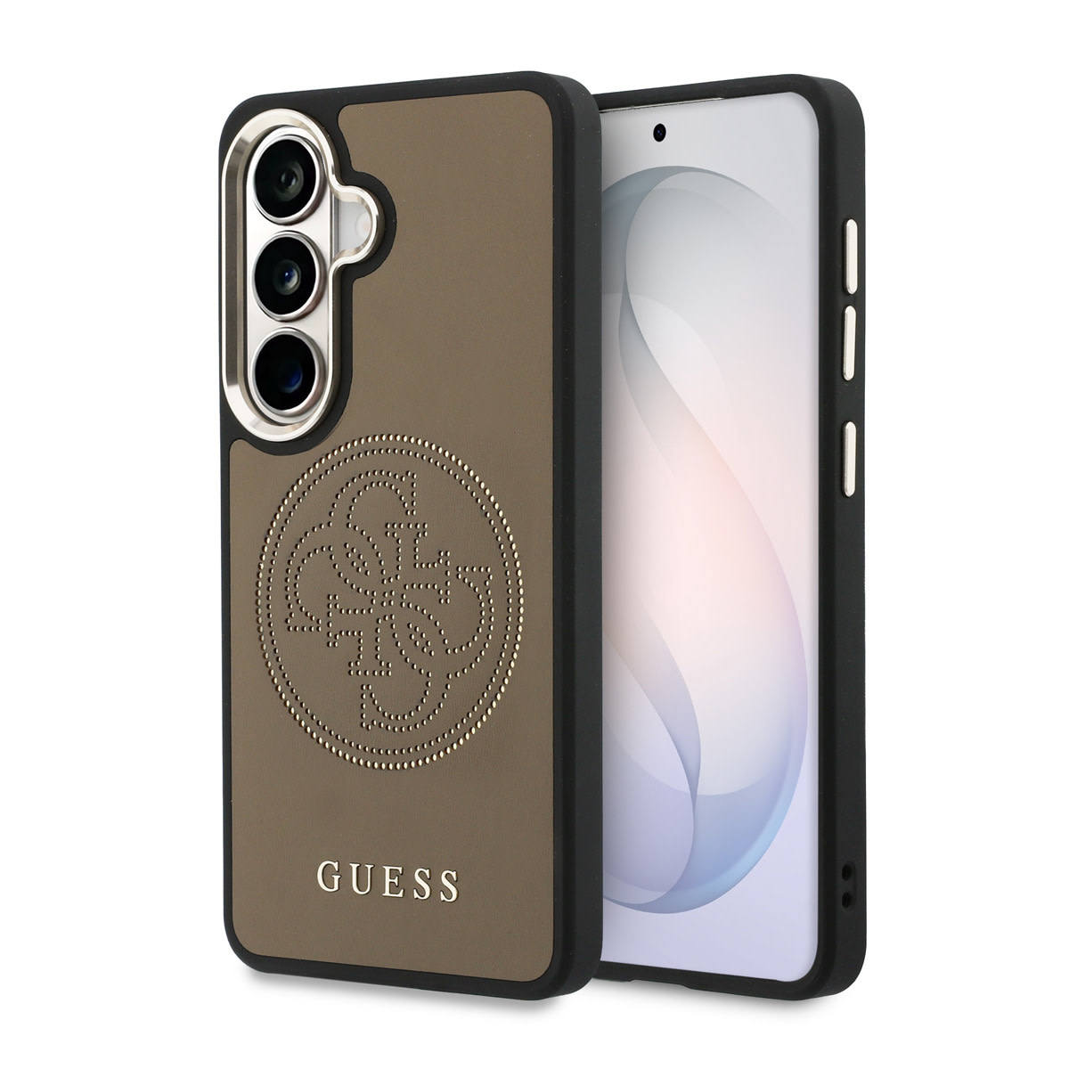 GUESS Galaxy S26 hoesje - MagSafe - 4G Perforated Logo - Bruin - productfoto