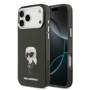 Karl lagerfeld iPhone 17 Pro Max hoesje - MagSafe - IML Aquarelle - Zwart - productfoto