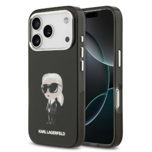 Karl lagerfeld iPhone 17 Pro hoesje - MagSafe - IML Aquarelle - Zwart - productfoto