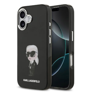 Karl lagerfeld iPhone 17 hoesje - MagSafe - IML Aquarelle - Zwart - productfoto