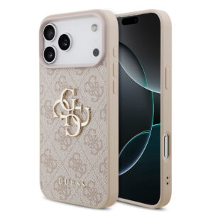GUESS iPhone 18 Pro Max hoesje - HC 4G PU Big Logo - Roze - productfoto