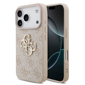 GUESS iPhone 18 Pro hoesje - HC 4G PU Big Logo - Roze - productfoto