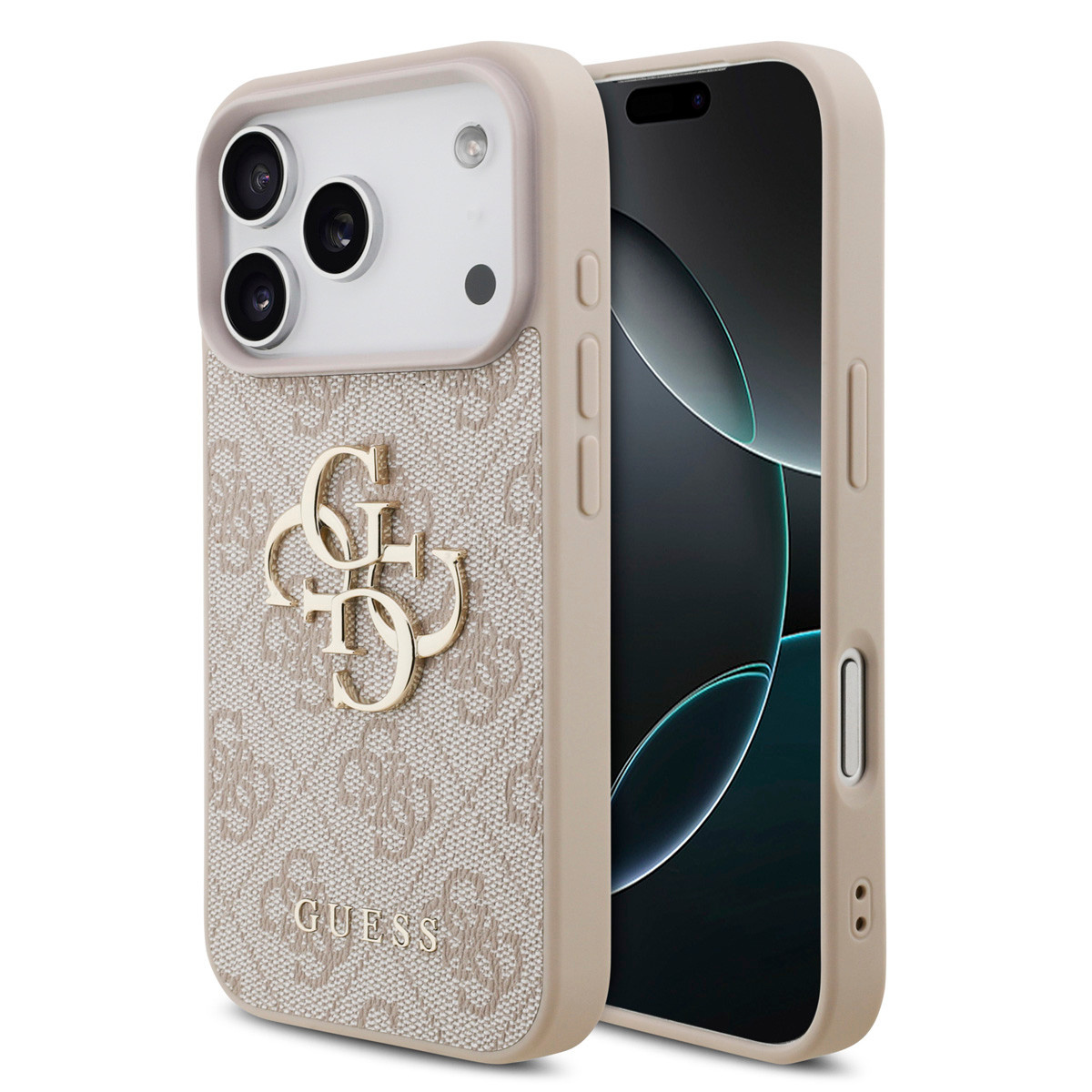 GUESS iPhone 18 Pro hoesje - HC 4G PU Big Logo - Roze - productfoto