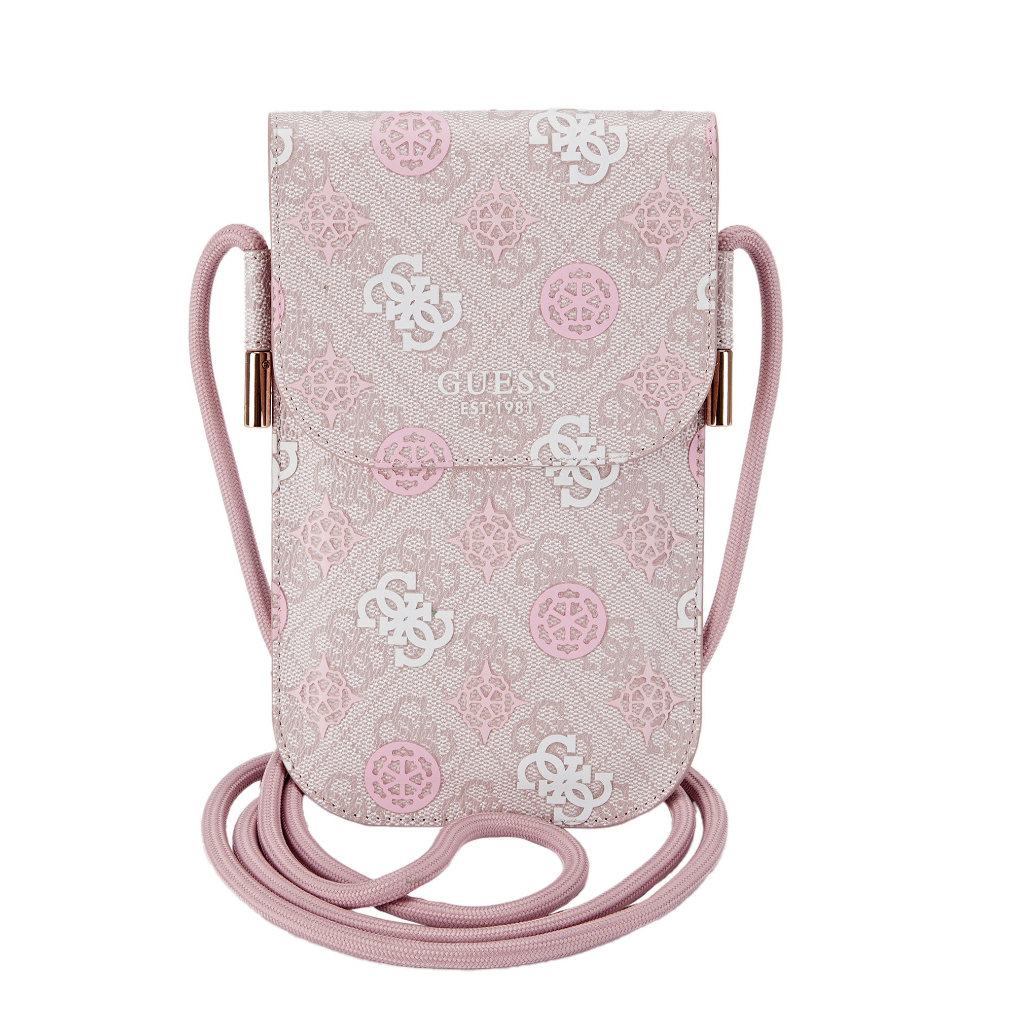 GUESS PU Telefoontas - 4G Peony Multicolor - Roze - productfoto