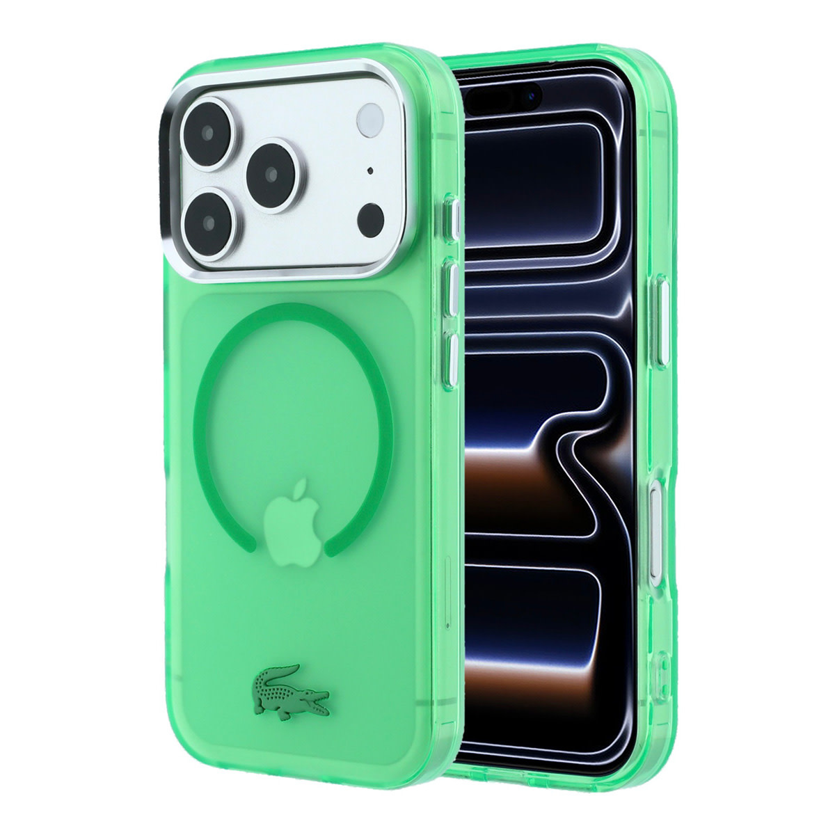 Lacoste iPhone 18 Pro Max hoesje - HC Magsafe IML Frosted Estragon - Groen - productfoto