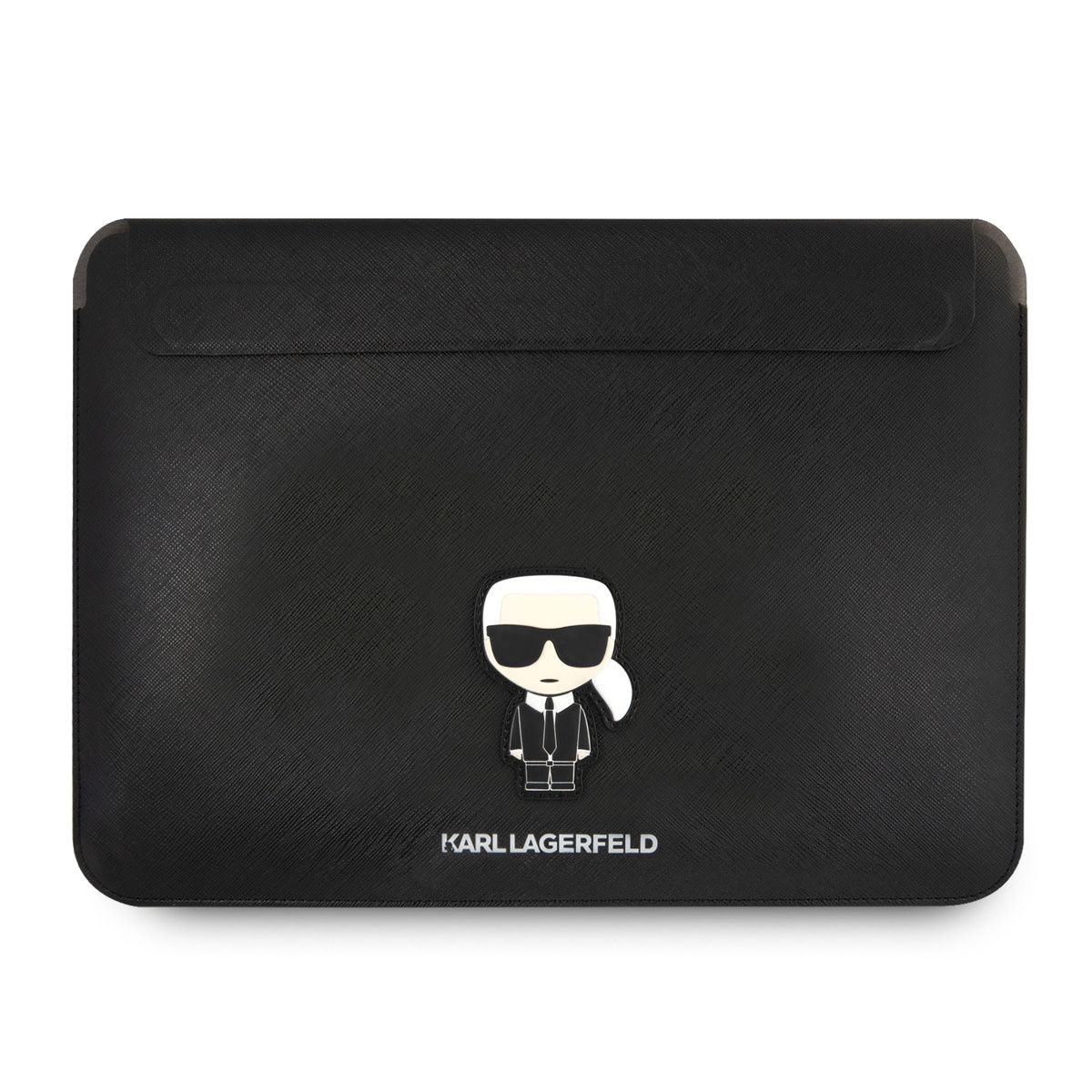 Karl Lagerfeld 14 inch Laptop- en Tablet-sleeve - Saffiano Ikonik - Zwart - productfoto
