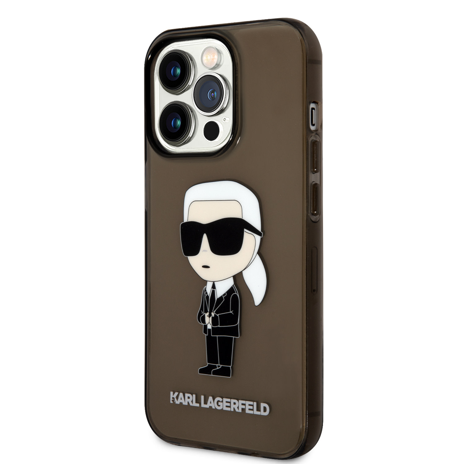 Karl Lagerfeld iPhone 14 Pro hoesje - IML NFT Ikonik - Zwart - detail 1