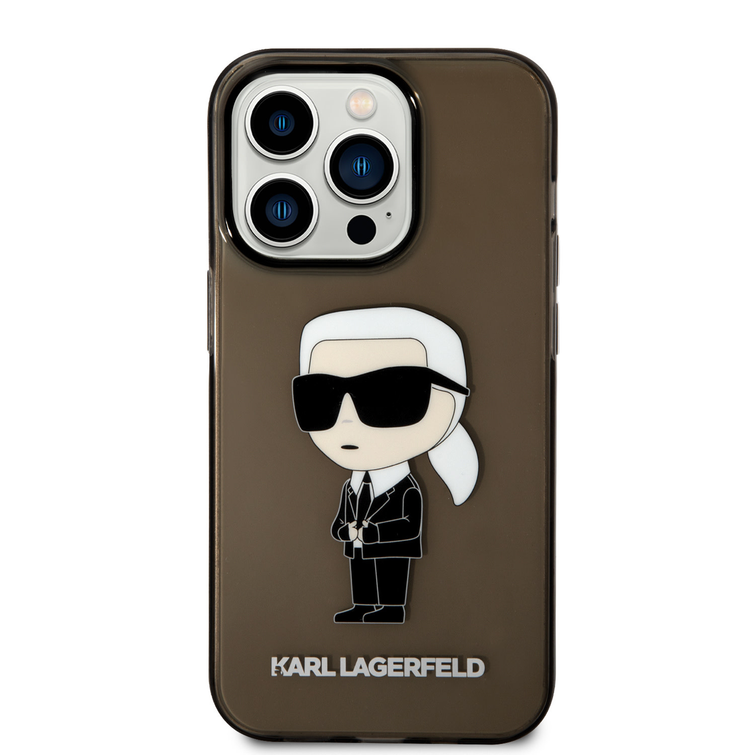 Karl Lagerfeld iPhone 14 Pro hoesje - IML NFT Ikonik - Zwart - detail 2