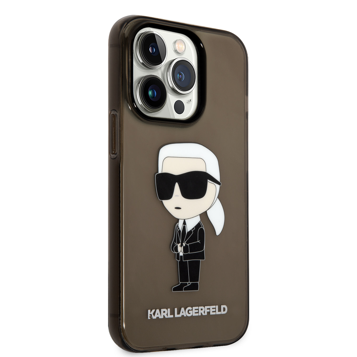 Karl Lagerfeld iPhone 14 Pro hoesje - IML NFT Ikonik - Zwart - detail 3
